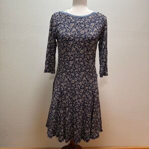 Lauren Ralph Lauren Cottagecore Floral Feminine Cotton Dress‎ Women Size Medium